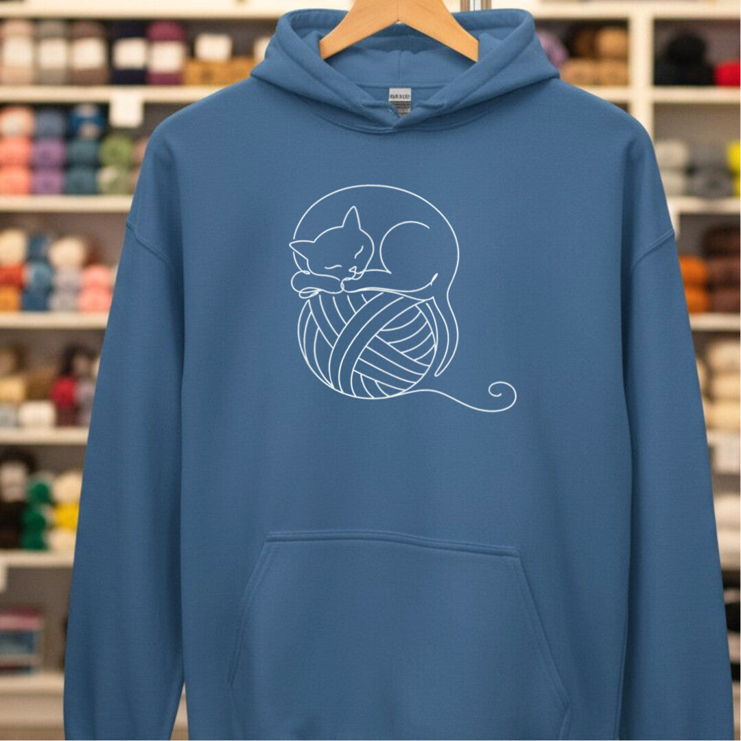 Sleepy Cat Indigo Blue Hoodie.jpg