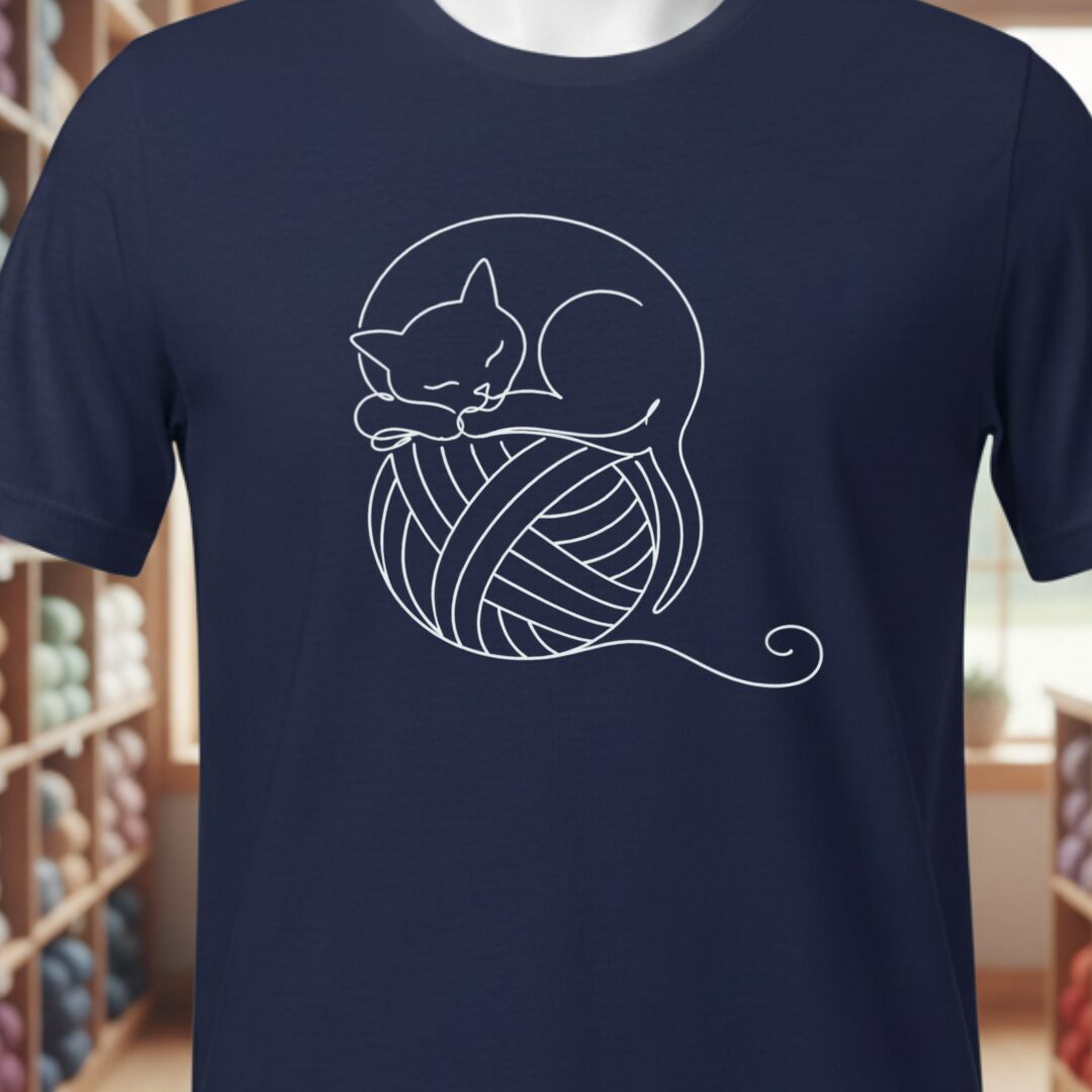 Sleepy Cat T-Shirt Navy t-shirt