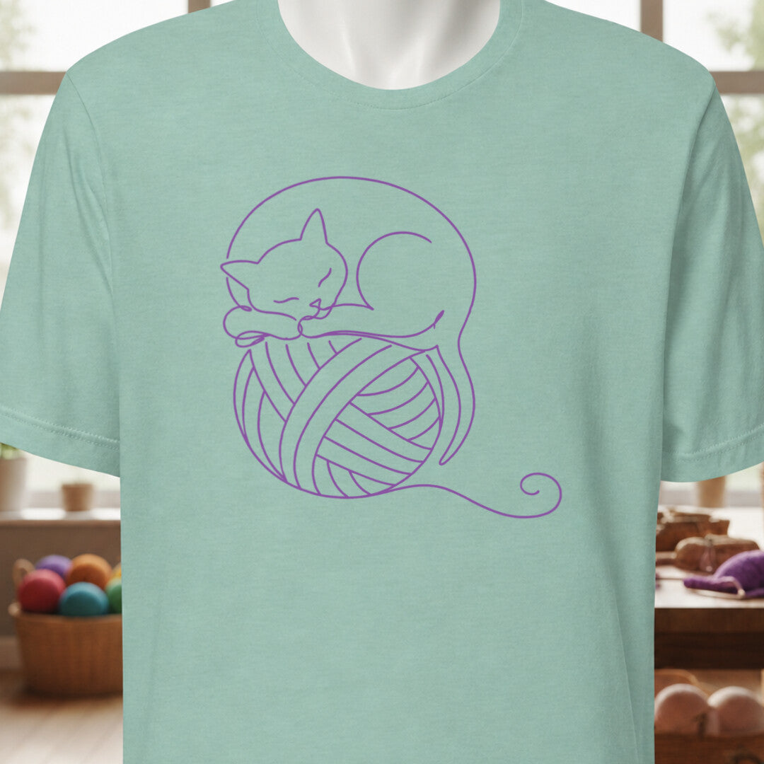 Sleepy Cat Sea Breeze T-Shirt.jpg