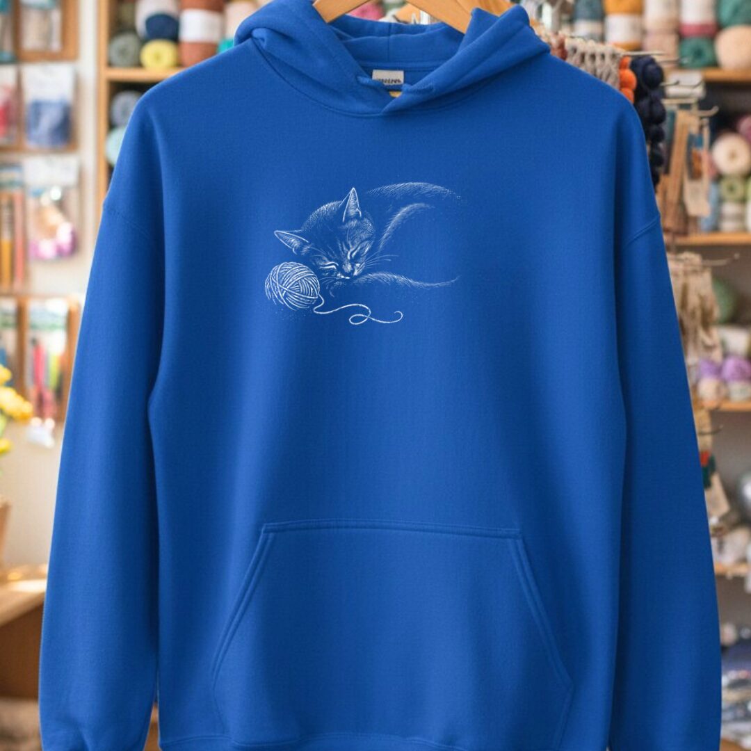 Sleepy Kitty Hoodie Royal t-shirt