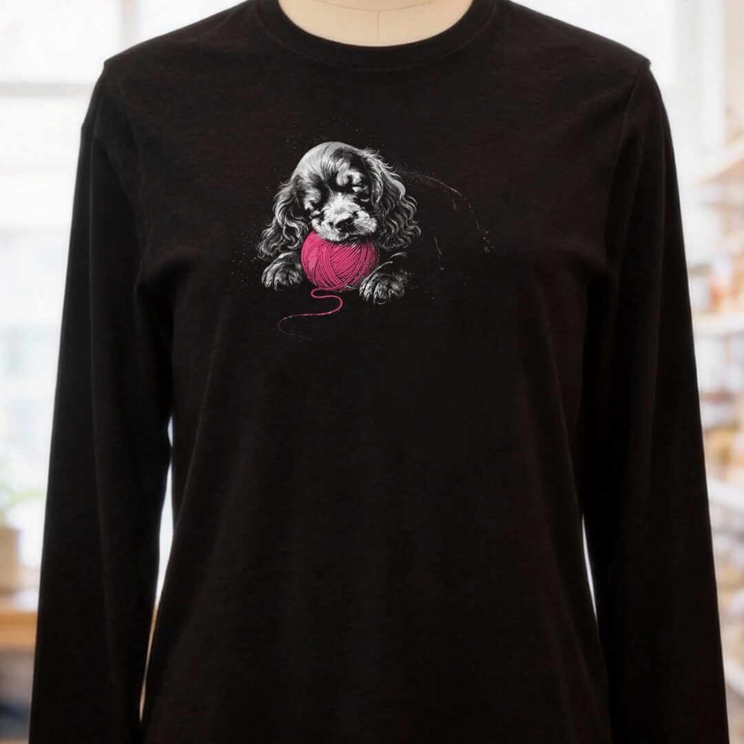 Sleepy Puppy Long Sleeve Tee Black t-shirt
