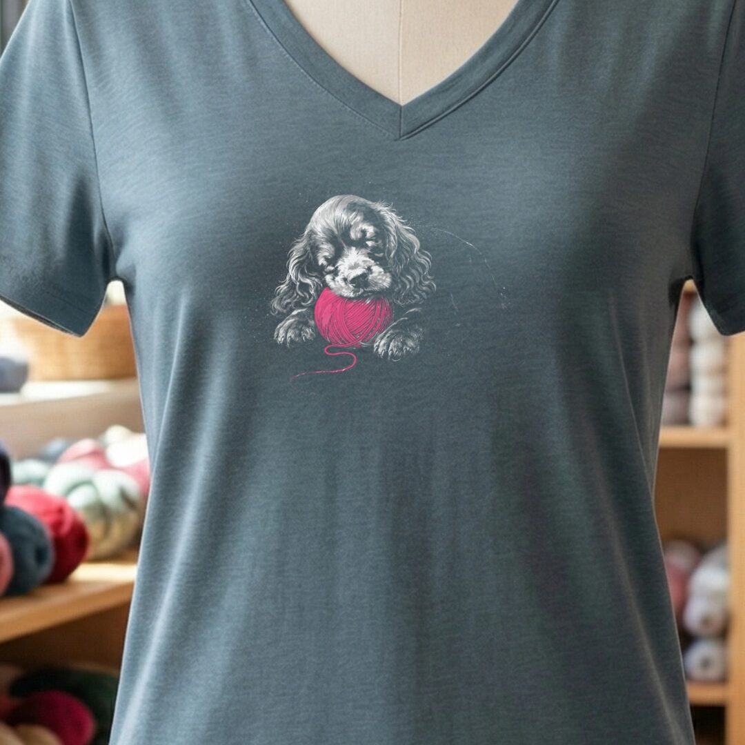 Sleepy Puppy V-Neck T-Shirt Slate t-shirt