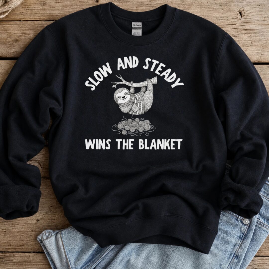Sloth Blanket Sweatshirt Black t-shirt