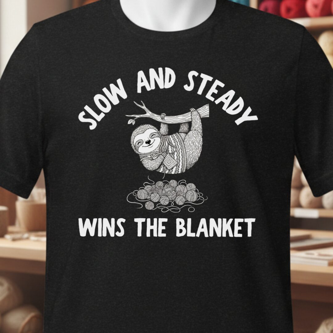 Sloth Blanket T-Shirt Black t-shirt