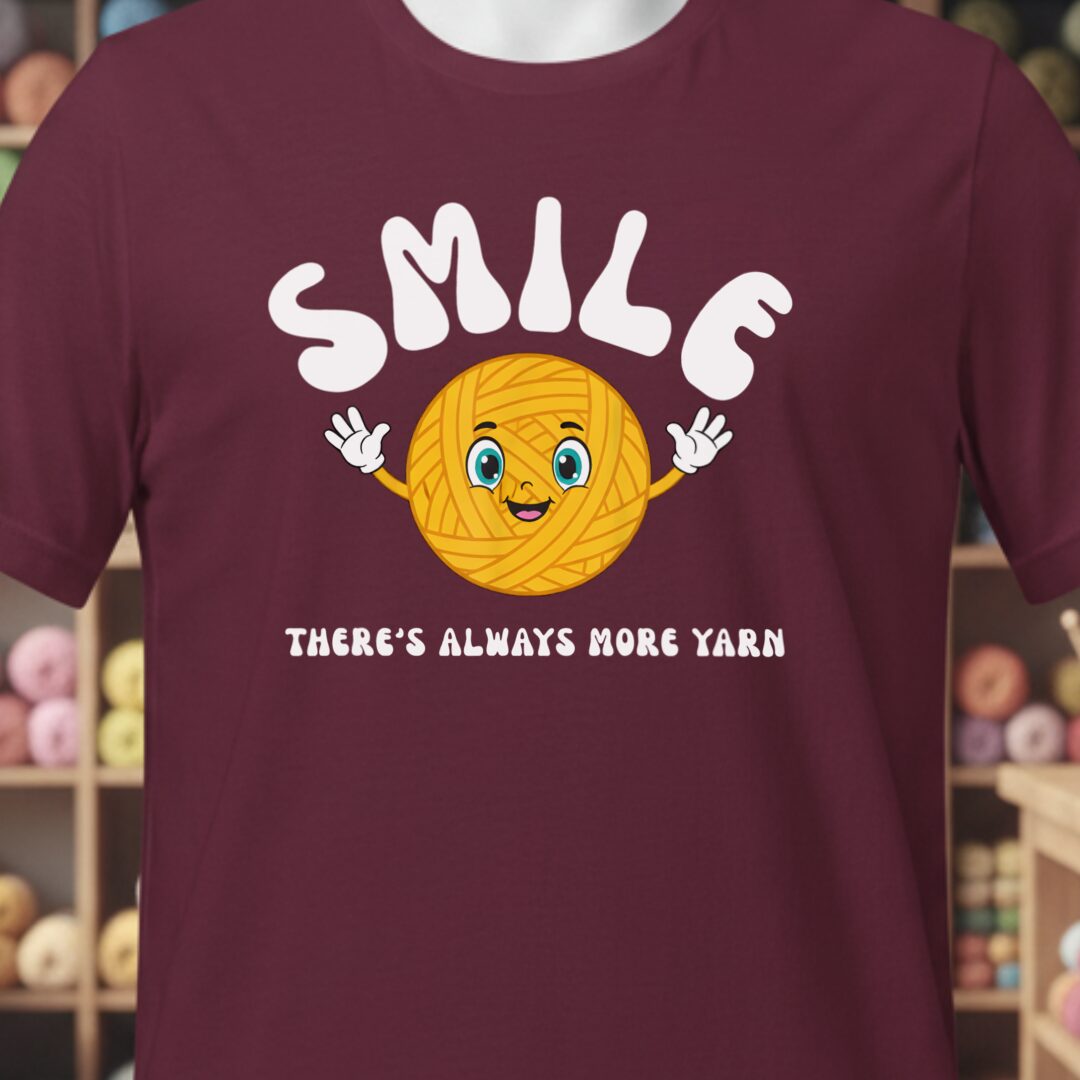 Smile T-Shirt Maroon t-shirt