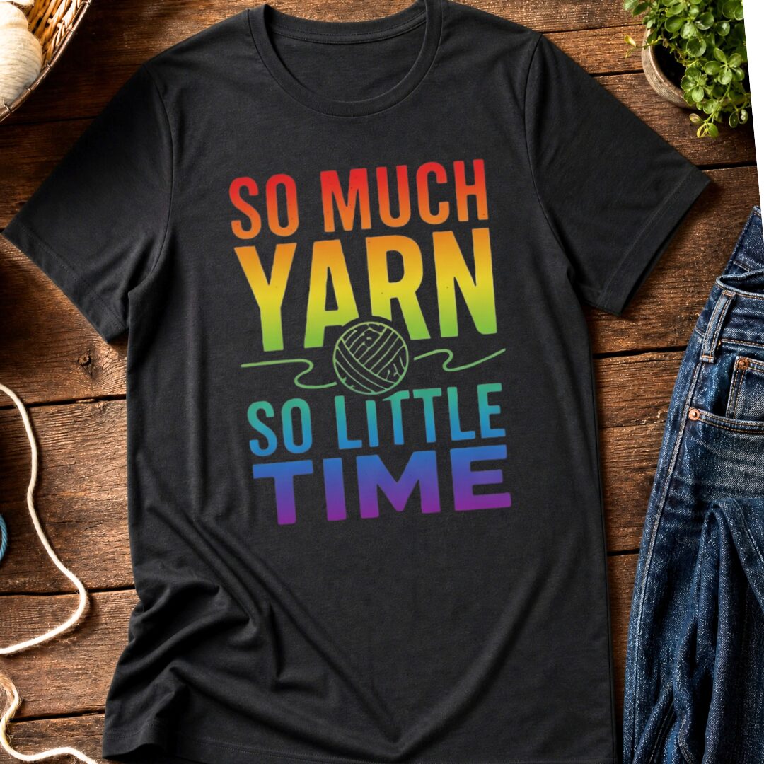 So Much Time Rainbow T-Shirt Black t-shirt