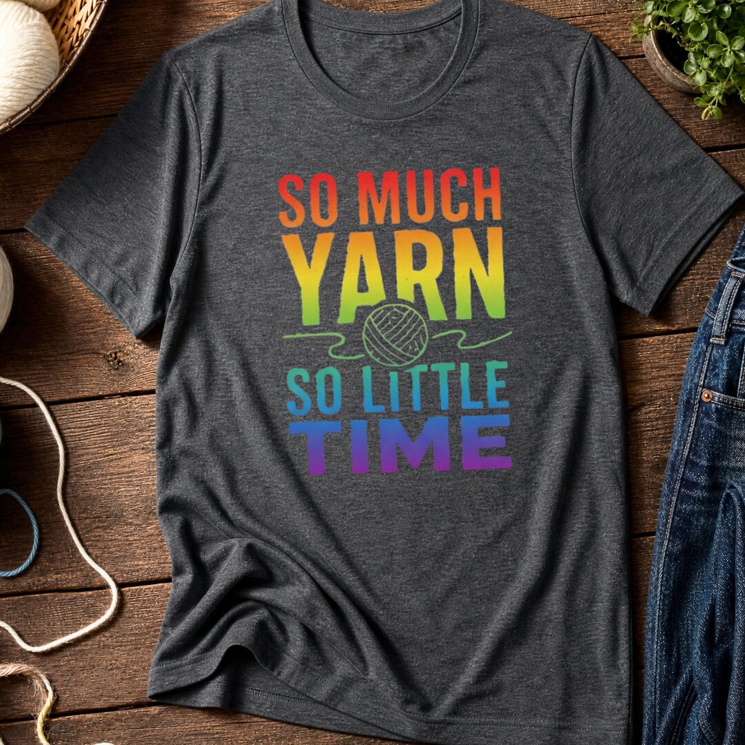 So Much Time Rainbow T-Shirt Dark Grey t-shirt