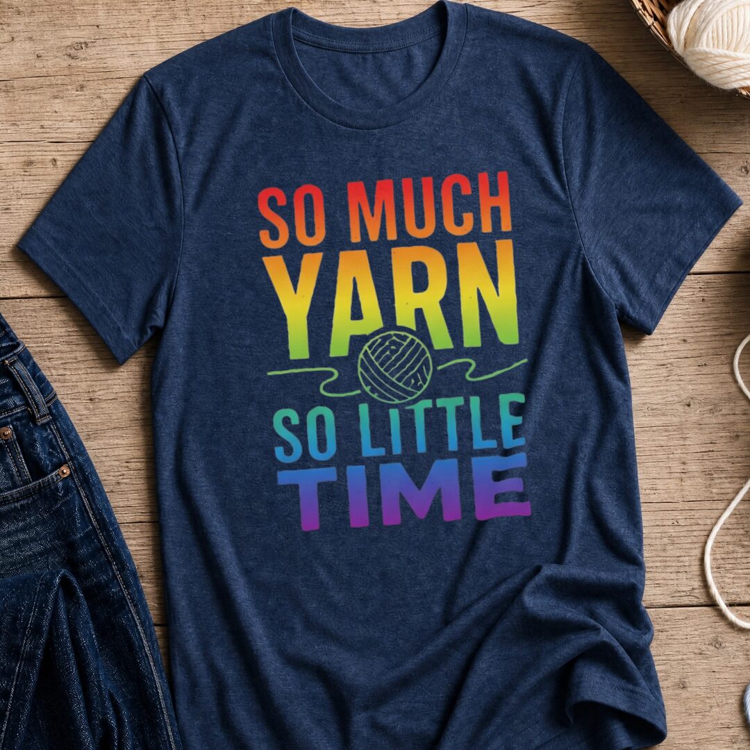 So Much Time Rainbow T-Shirt Navy t-shirt
