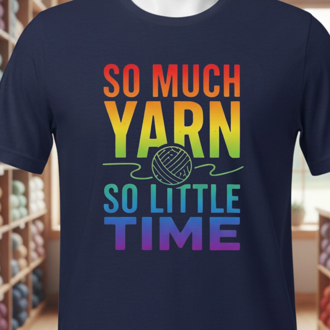 So Much Time Rainbow T-Shirt Navy t-shirt