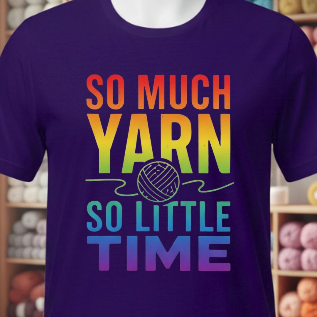 So Much Time Rainbow T-Shirt Purple t-shirt