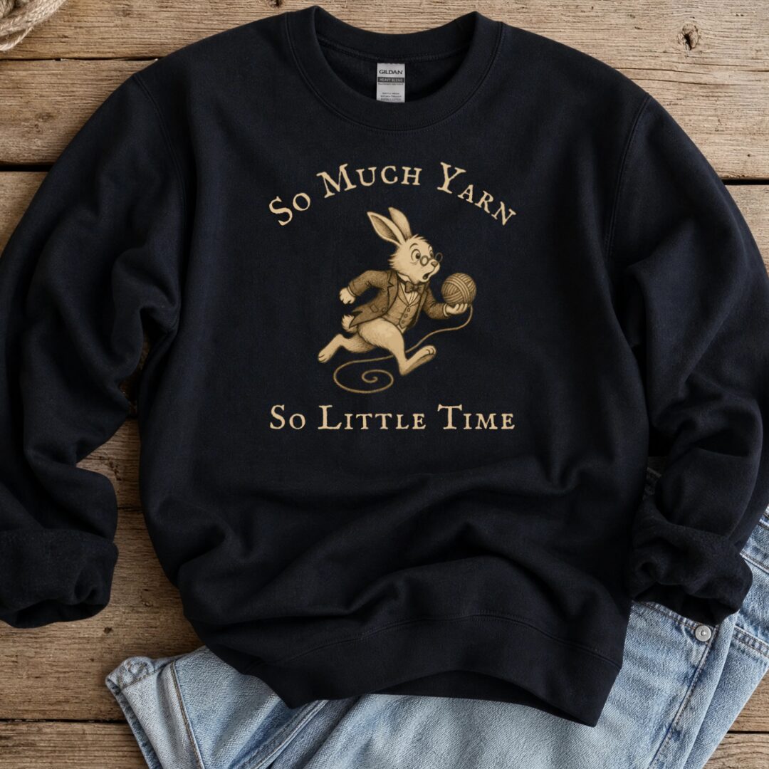 So Much Yarn Sweatshirt Black t-shirt