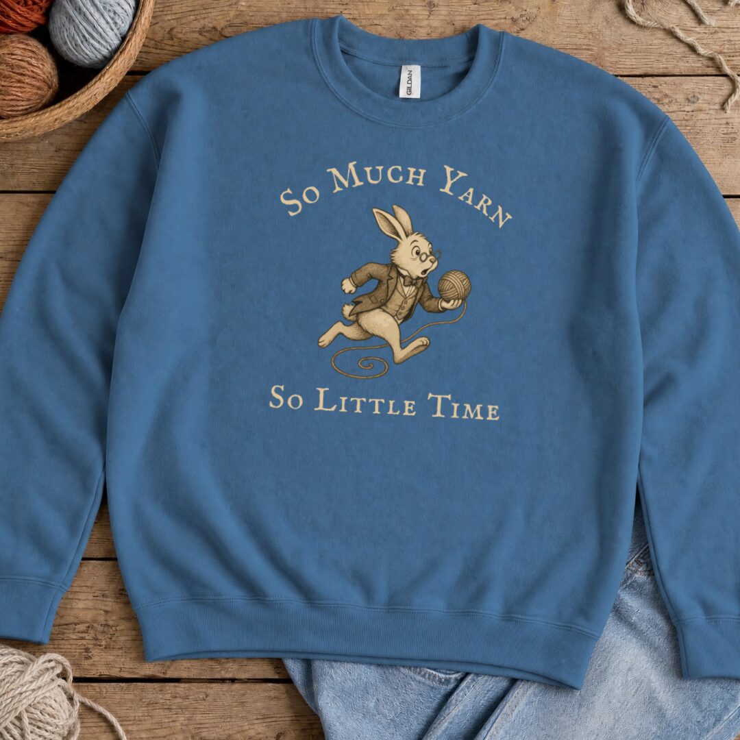 So Much Yarn Sweatshirt Indigo Blue t-shirt