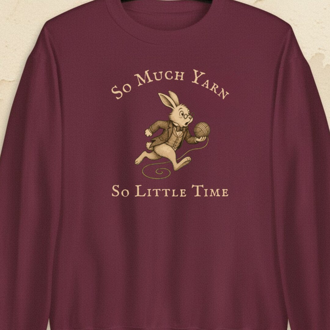 So Much Yarn Maroon Sweatshirt.jpg