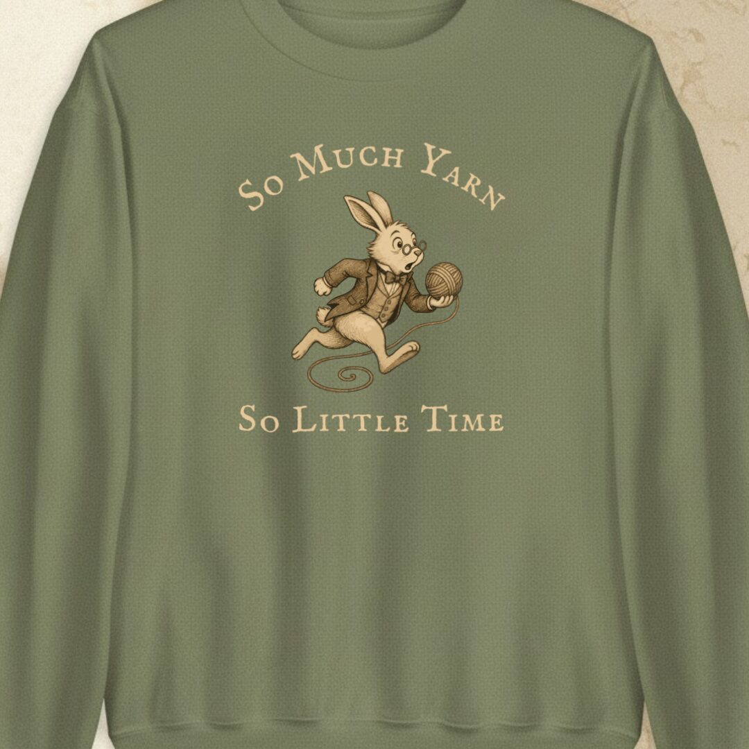 So Much Yarn Military Green Sweatshirt.jpg
