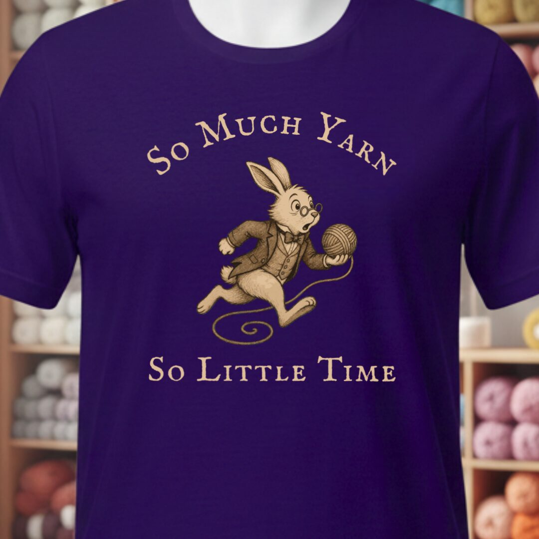 So Much Yarn T-Shirt Purple t-shirt