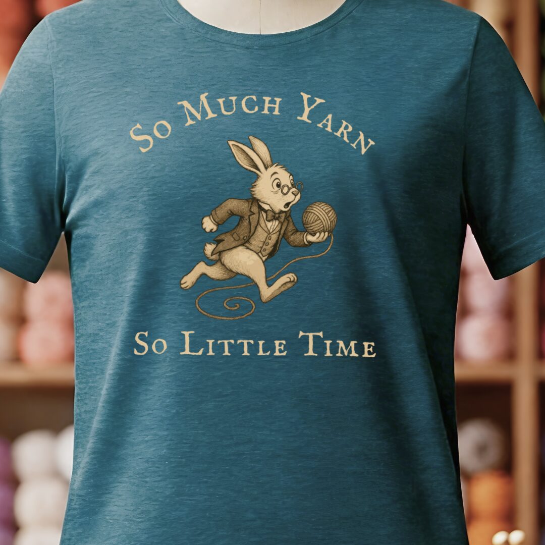 So Much Yarn T-Shirt Teal Blue t-shirt
