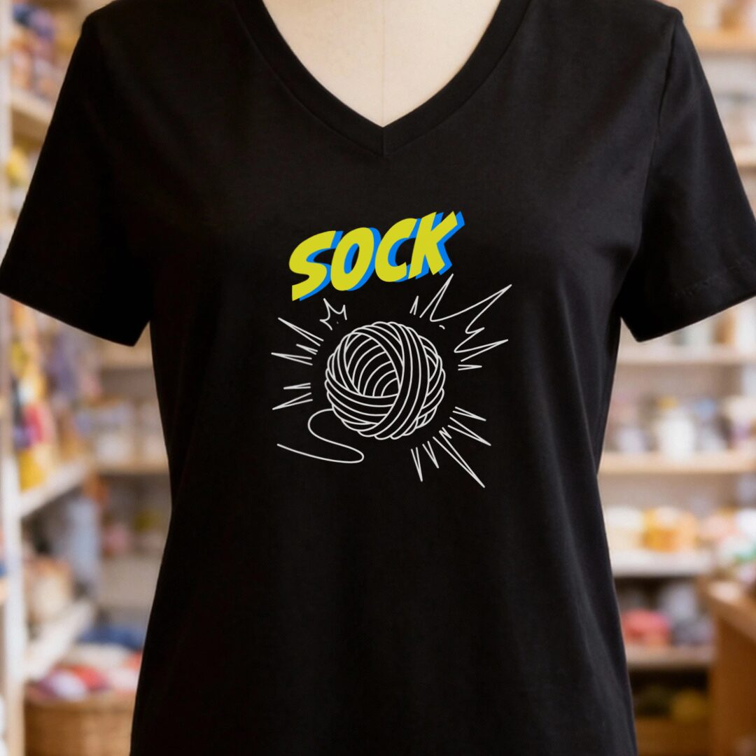 Sock V-Neck T-Shirt
