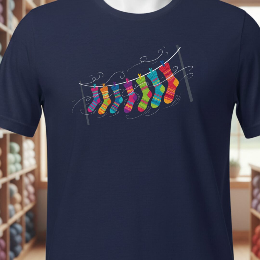 Sock Line T-Shirt Navy t-shirt