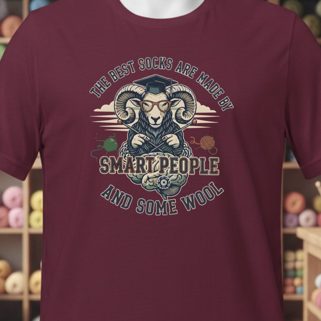 Sock Maker T-Shirt Maroon t-shirt