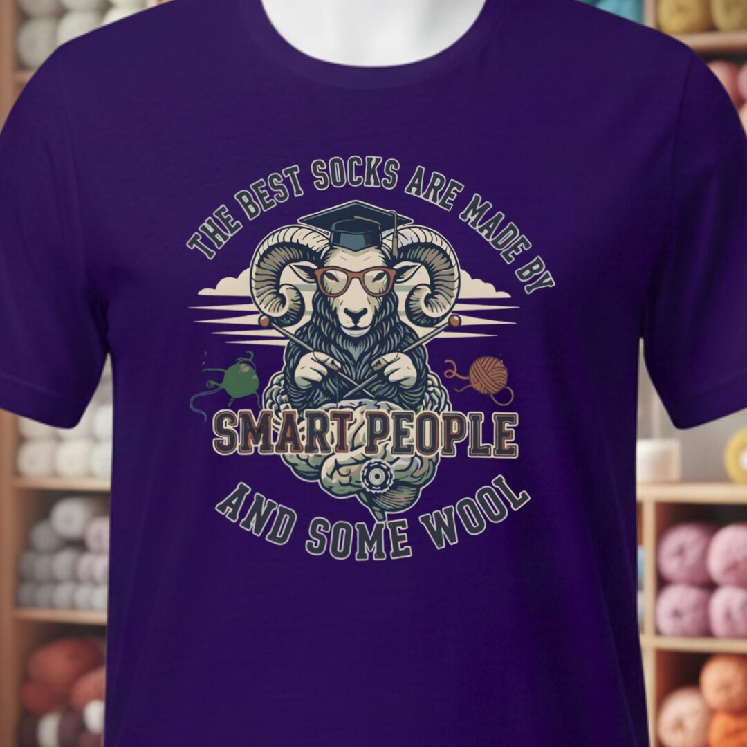 Sock Maker T-Shirt Purple t-shirt