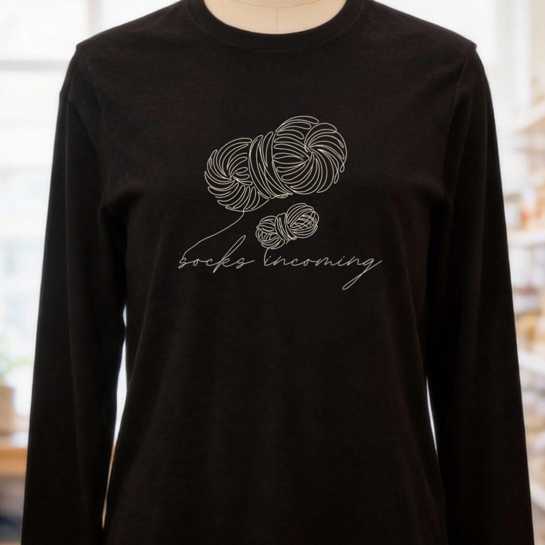 Socks Incoming Long Sleeve Tee Black t-shirt
