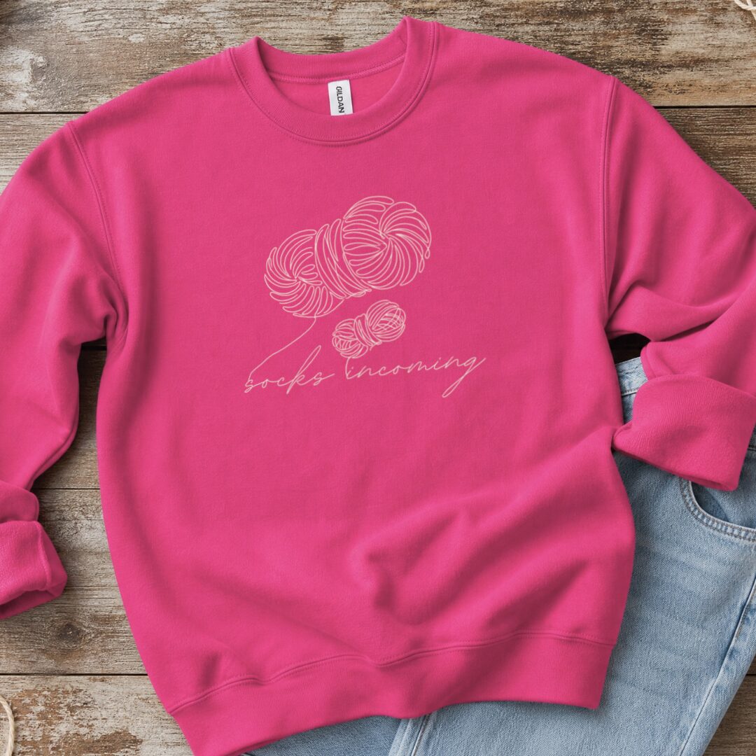 Socks Incoming Sweatshirt Bright Pink t-shirt