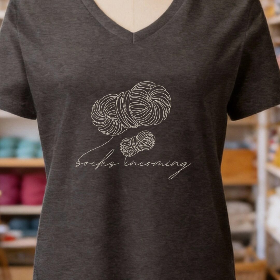 Socks Incoming V-Neck T-Shirt Dark Grey t-shirt