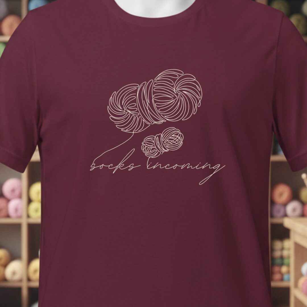 Socks Incoming T-Shirt Maroon t-shirt