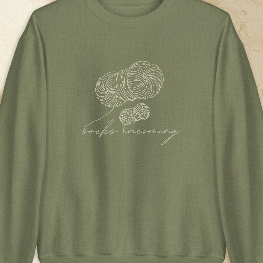 Socks Incoming Military Green Sweatshirt.jpg