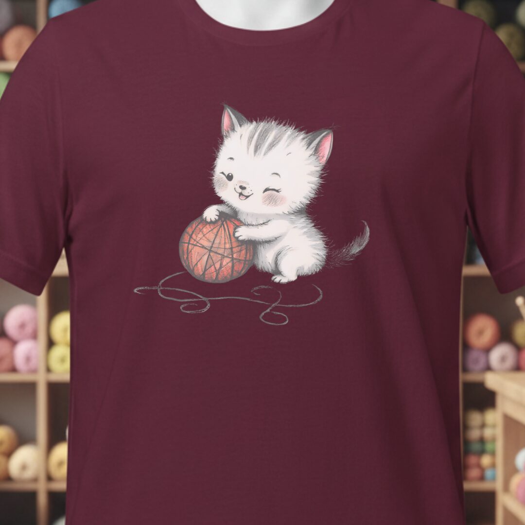 Soft Kitty T-Shirt Maroon t-shirt