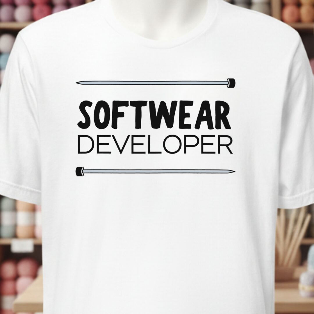 Softwear Developer Knitting T-Shirt White t-shirt