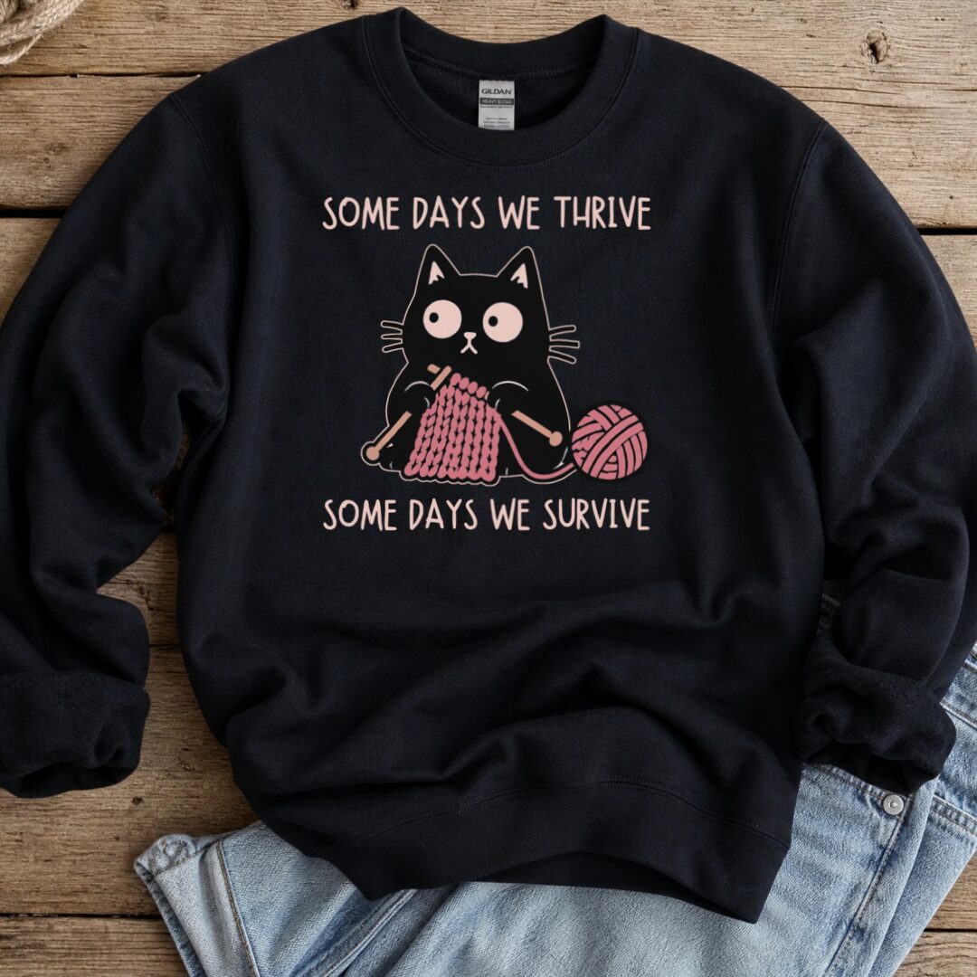 Some Days Sweatshirt Black t-shirt
