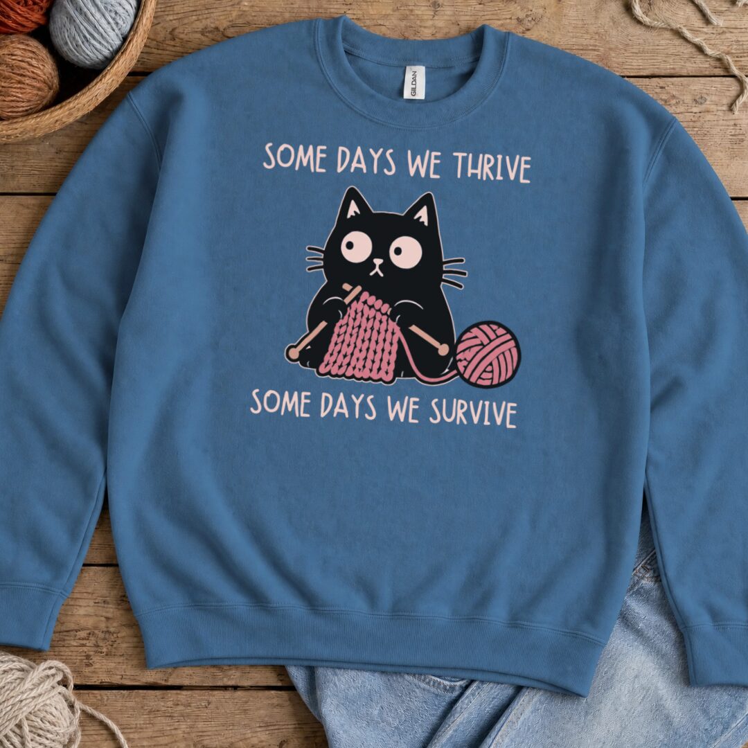 Some Days Sweatshirt Indigo Blue t-shirt