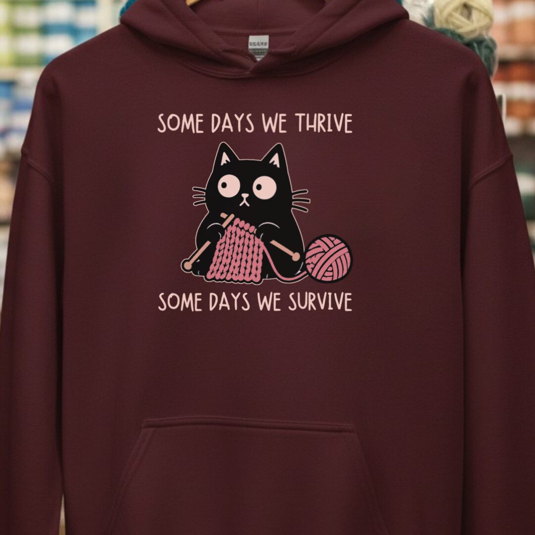 Some Days Hoodie Maroon t-shirt