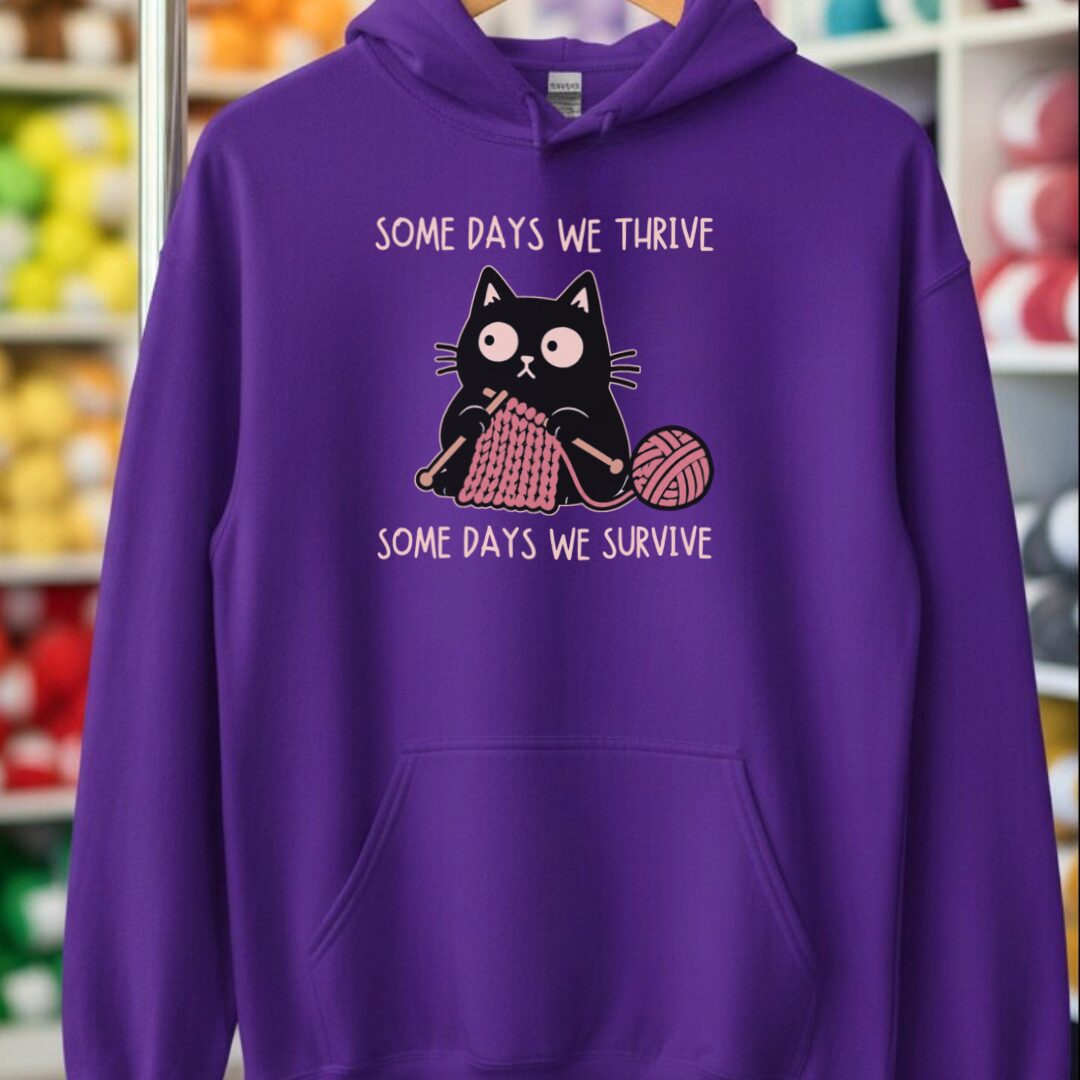 Some Days Hoodie Purple t-shirt