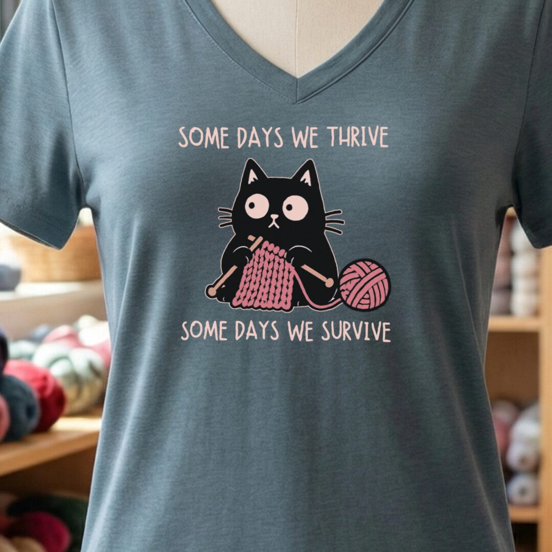 Some Days V-Neck T-Shirt Slate t-shirt