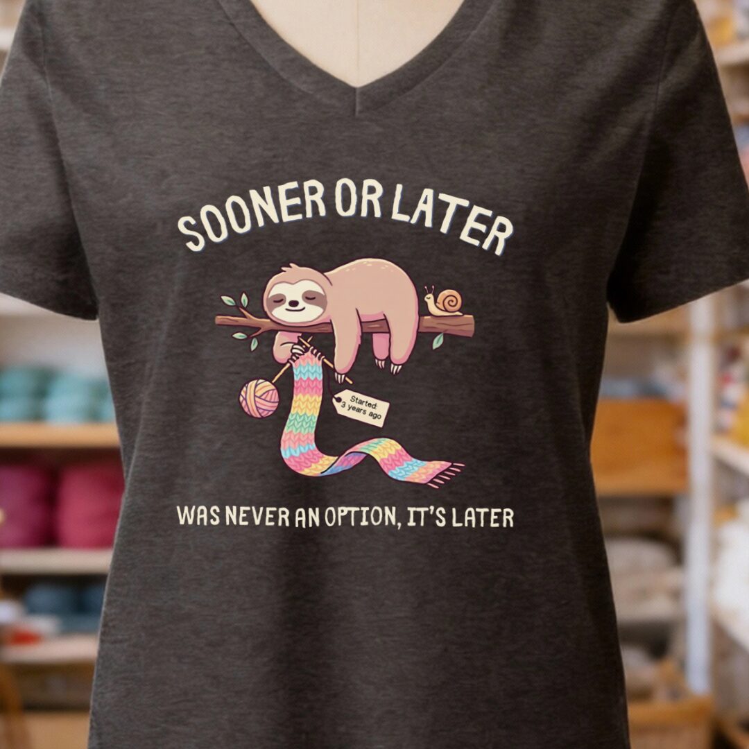 Sooner Or Later V-Neck T-Shirt Dark Grey t-shirt