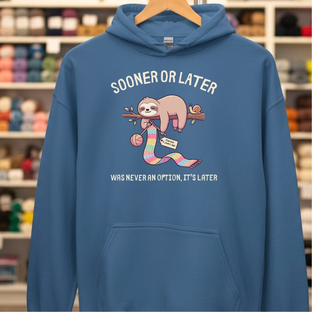 Sooner Or Later Hoodie Indigo Blue t-shirt