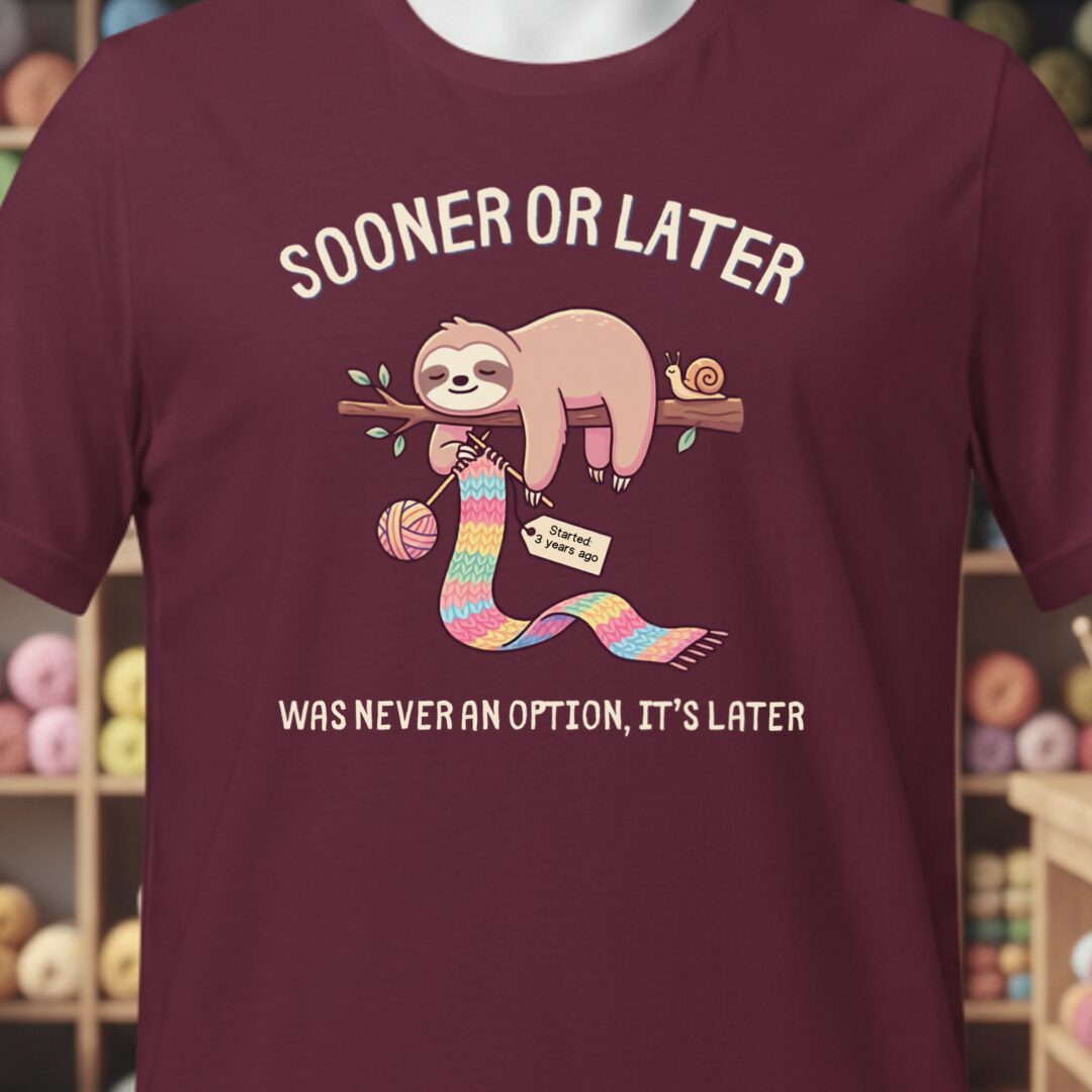 Sooner Or Later T-Shirt Maroon t-shirt