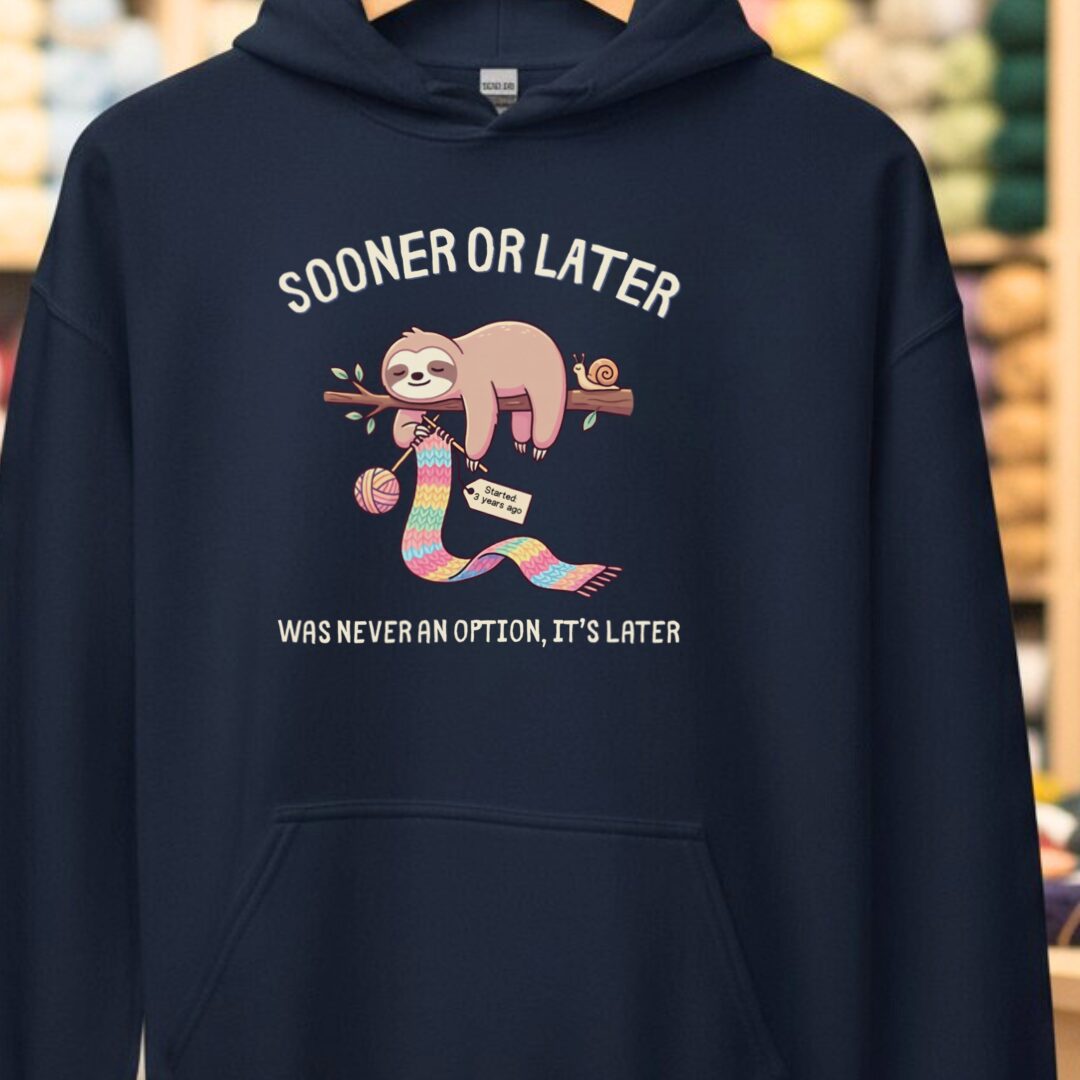 Sooner Or Later Hoodie Navy t-shirt