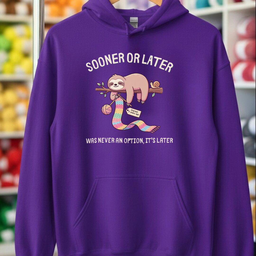 Sooner Or Later Hoodie Purple t-shirt
