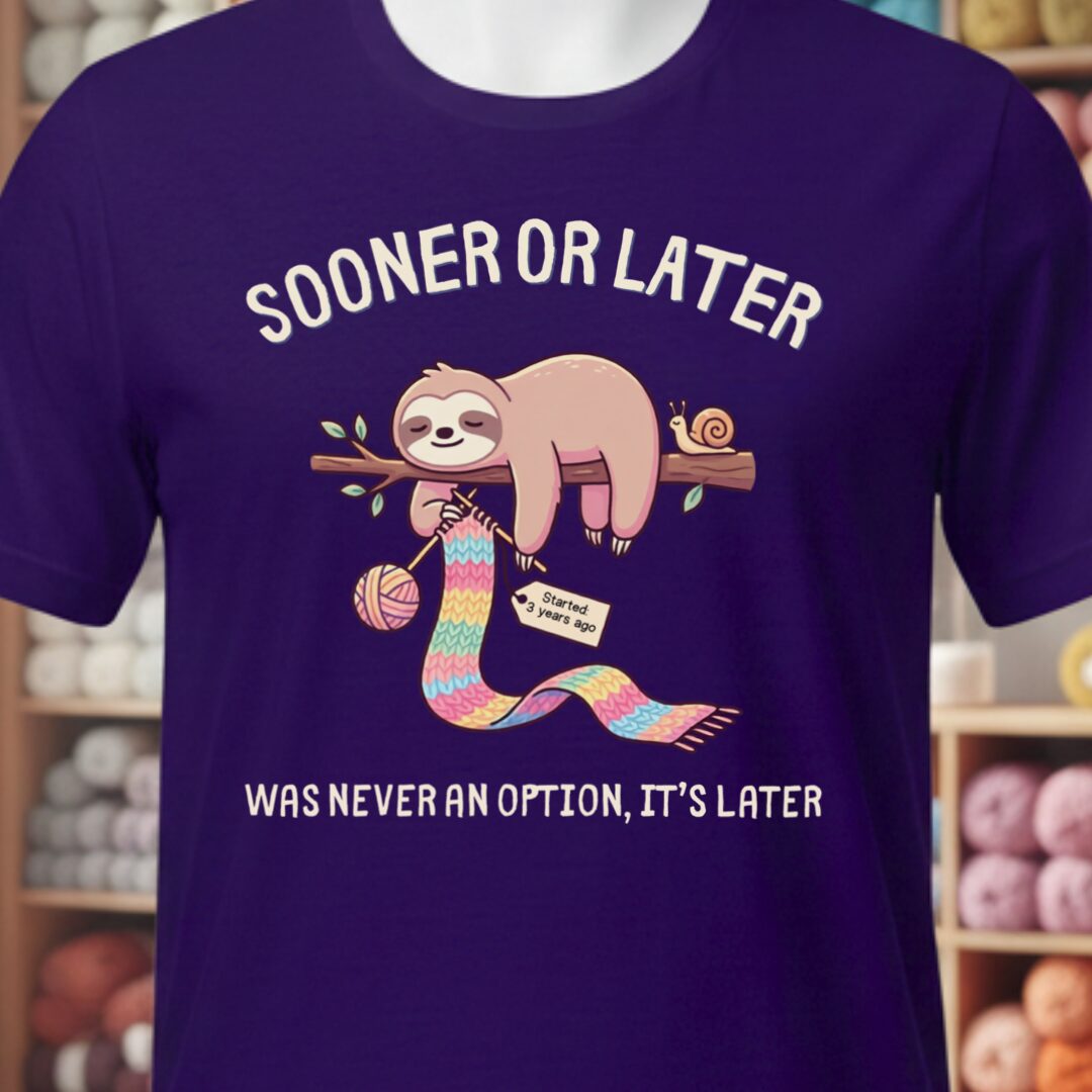 Sooner Or Later T-Shirt Purple t-shirt