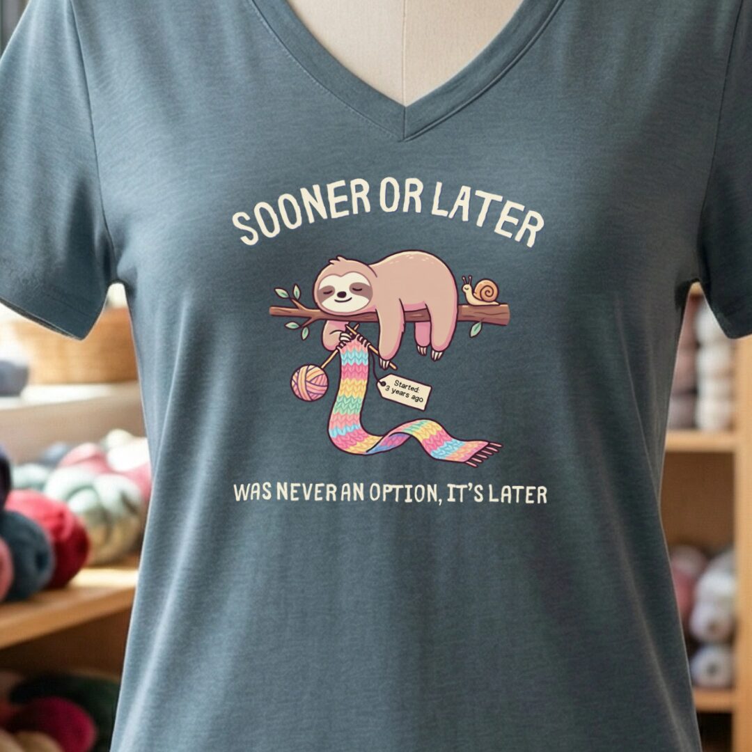 Sooner Or Later V-Neck T-Shirt Slate t-shirt