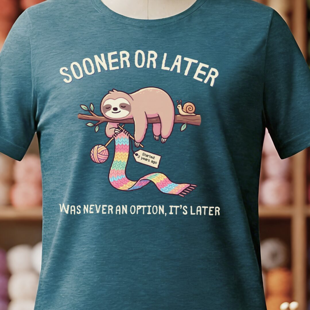 Sooner Or Later T-Shirt Teal Blue t-shirt