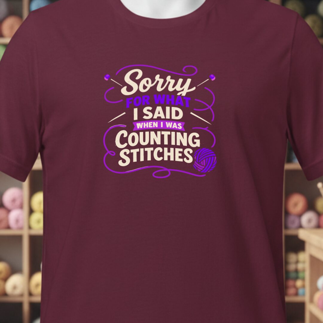 Sorry T-Shirt Maroon t-shirt