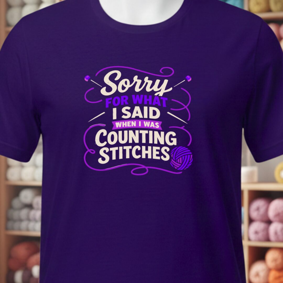 Sorry T-Shirt Purple t-shirt