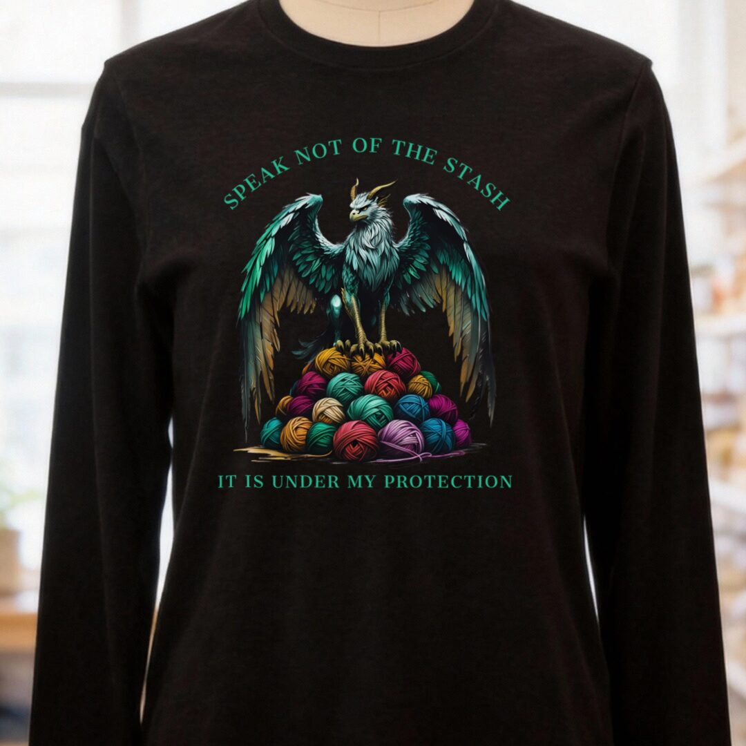 Speak Not of the Stash Long Sleeve T-Shirt Black Heather t-shirt