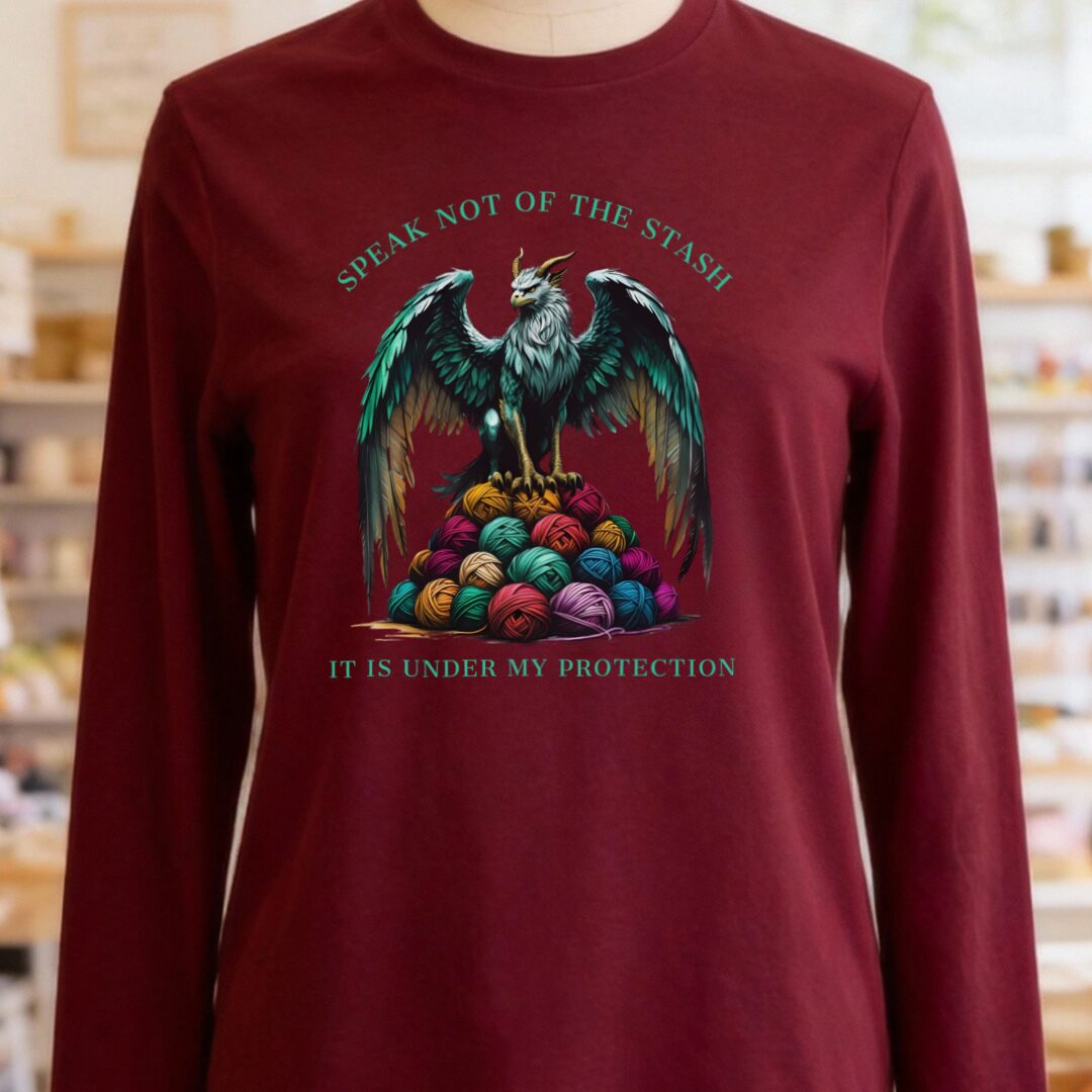 Speak Not of the Stash Long Sleeve T-Shirt Maroon t-shirt