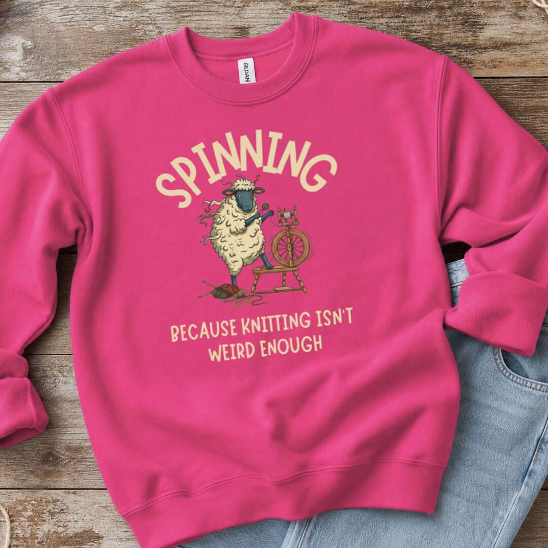Spinning Sweatshirt Bright Pink t-shirt