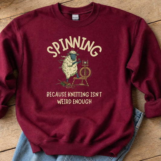 Spinning Sweatshirt Maroon t-shirt